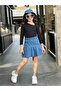 Girl's Denim Skirt Denim Hat Badi Suit Holiday