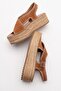 Bellezza Brown Suede Genuine Leather Women's Sandals - 3