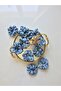 10-Piece Henna Night Gift Sky Blue Bridesmaid Satin Buckle Set