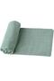 Soft Organic 100% Cotton Single Layer Muslin Swaddle Wrap Baby Blanket Mint Color 110x110 Cm