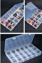 3Pcs 18 Compartments Transparent Beads Accessory Jewelry Ring Organization And Storage Box - 2