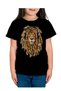 Rastalı Lion Kids T-Shirt Black Short Sleeve - 2