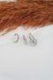 Women's Zircon Stone Heart Figured Set of 3 Earrings - 2