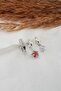 Women's Zircon Stone Star and Cube Model 3-Piece Earring Set