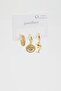 Women's Zircon Stone Dolphin Figured 3-Piece Earring Set - 2