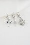 Women's Zircon Stone Cactus Figured 3-Piece Earring Set