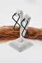 Women's 316l Stainless Steel Basic Geometric 5 Cm Infinity Model Clip Earrings