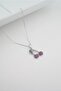 Women's Cherry Figured Zircon Stone Necklace