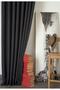 Background Curtain Linen Anthracite 1-2,5 Medium Close Pleat
