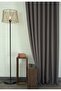 Background Curtain Linen Dark Gray Without Pleat