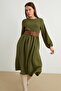 Women's Khaki Dress - 2