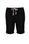 Black Regular Fit 100% Cotton Linen Look Shorts Tmnss23Sr00030 - 7