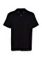 Siyah Unisex Relaxed Fit Kısa Kollu Gömlek TMNSS23GO00064 - 8