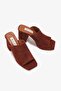 Sonder Tile Genuine Leather Women's Heeled Slippers - 2