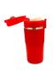 304 Stainless Steel 400 Ml Tea Coffee Cup Thermos with Non-Slip Rubber Locked Lid and Strainer Filter - 7