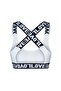 Ecru Cotton Love Rubber Cross Strap Padded Women's Bustier - 3