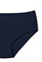 Denim Cotton Ribbed High Waist Large Size Women's Panties - 3