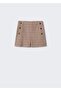 Houndstooth Patterned Mini Skirt - 3