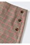Houndstooth Patterned Mini Skirt - 5