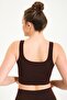 Women's Seamless Knitted Ribbed Thick Strap Ribbed Sports Bustier 9002 - 4