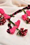 Women's Pink Pompom Handcrafted Cotton Scarf - 2