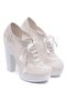 14cm Heeled Transparent Lace Bridal Shoes