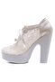 14cm Heeled Transparent Lace Bridal Shoes - 2