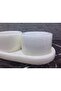 White Marble Spice Jar Set of 3 - 3