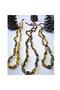 Certified Green Fossil Amber Long Adult Necklace