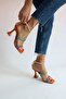 Colorful Satin Stone Detailed Sandals - 6