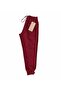 Unisex Kids Claret Red Lycra Non-Knee Quality 2 Thread Sweatpants - 2
