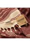 Certified 100% Organic Cotton Peshtemal Bath Beach Towel, 180x90cm, 450gr, Burgundy - 4