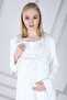 Maternity Dressing Gown Pajama Set 1002 - 4