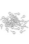 100Pcs Mixed Epoxy Resin Keychain Pendant Jewelry Nails / Jewelry Earrings Nails - 4