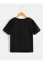Black Basketball Hoop Printed Kids Tshirt - 2