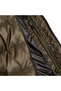Men's Feather Padded Hooded Zippered Khaki Jacket C0p2008-044 - 4