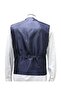 Men's Vest V-Neck Navy Blue Plaid 50489 - 5