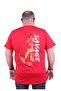 Large Size Crew Neck T-Shirt Savage 23101 Red - 3