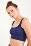 Women's Seamless Knitted Ribbed Thick Strap Ribbed Sports Bustier 9002 - 3