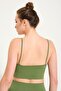 Women's Seamless Knitted Corded Thin Strap Corded Sports Bustier 9003 - 7