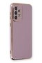 Samsung Galaxy A33 5g Case Volet Glossy Camera Protected Silicone - Purple