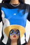 Women's Black New Season Printed Cotton T-Shirt - 3