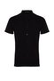 Black Slim Fit Judge Collar Short Sleeve Knitted Pique Summer Shirt Tmnss22Go0025 - 8
