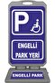 Parking Bollard Disabled Parking 55X115 cm +A Plastic