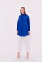 Boyfriend Classic Hidden Pat Sax Blue Women's Shirt - 3