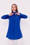 Boyfriend Classic Hidden Pat Sax Blue Women's Shirt - 8