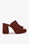 Sonder Tile Genuine Leather Women's Heeled Slippers