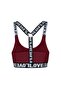 Burgundy Cotton Love Rubber Ring Detailed Padded Women's Bustier - 3
