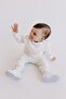 2-Piece Bottom Top Set Baby Boy Girl Cream Color - 3
