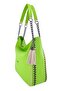 Pistachio Green Soft Chain Braided Women's Shoulder Bag - 3
